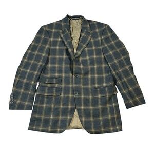 Spiegel Holland & Sherry Coppley Black Label Men's Cashmere‎ Wool Blazer Plaid